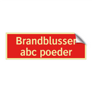 Brandblusser abc poeder