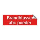 Brandblusser abc poeder