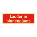 Ladder in binnenplaats