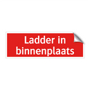 Ladder in binnenplaats