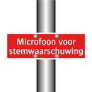 Microfoon voor stemwaarschuwing