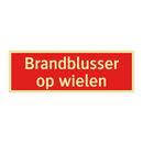 Brandblusser op wielen