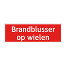 Brandblusser op wielen