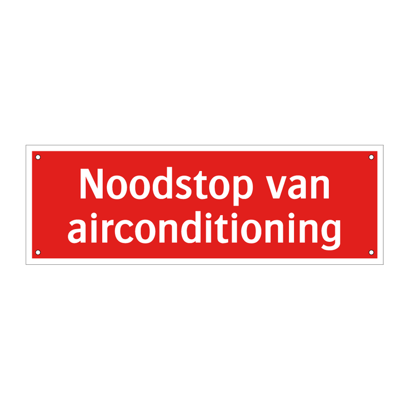 Noodstop van airconditioning
