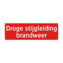 Droge stijgleiding brandweer
