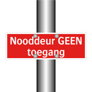 Nooddeur GEEN toegang