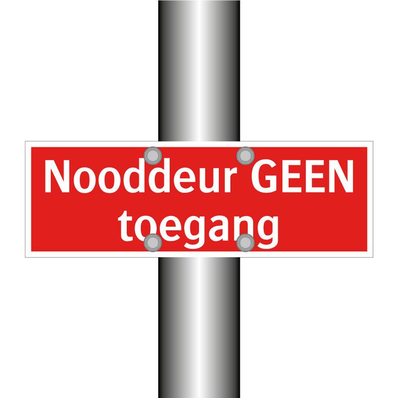 Nooddeur GEEN toegang