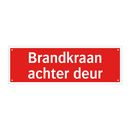 Brandkraan achter deur
