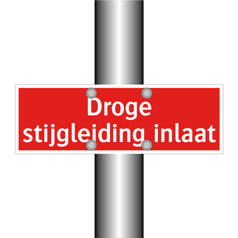 Droge stijgleiding inlaat