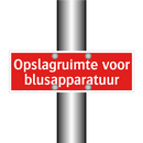 Opslagruimte voor blusapparatuur