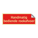Handmatig bediende rookafvoer