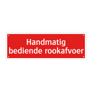 Handmatig bediende rookafvoer