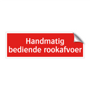 Handmatig bediende rookafvoer