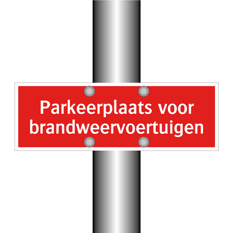 Parkeerplaats voor brandweervoertuigen