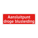 Aansluitpunt droge blusleiding