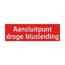 Aansluitpunt droge blusleiding