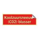 Koolzuursneeuw- (C02) blusser