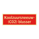 Koolzuursneeuw- (C02) blusser
