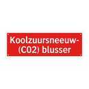 Koolzuursneeuw- (C02) blusser