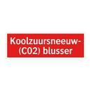 Koolzuursneeuw- (C02) blusser