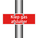Klep gas afsluiter