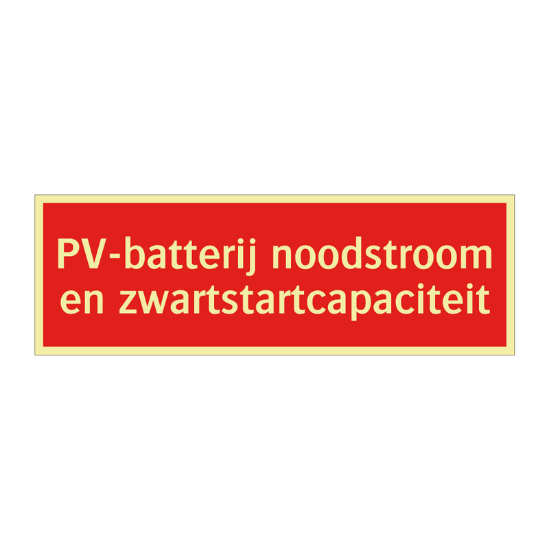 PV-batterij noodstroom en zwartstartcapaciteit