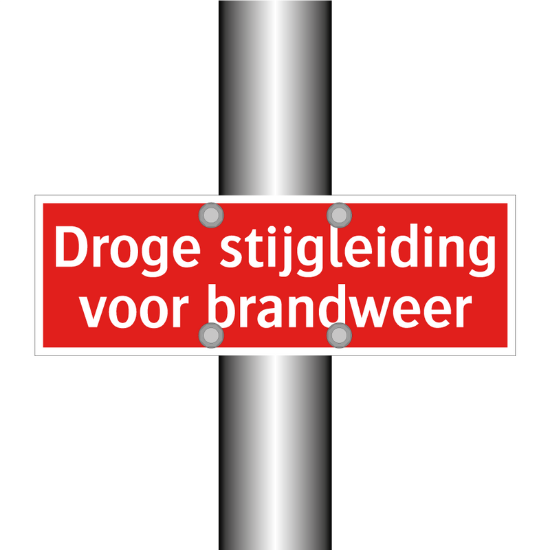 Droge stijgleiding voor brandweer