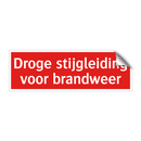 Droge stijgleiding voor brandweer