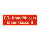 CO₂ brandblusser brandklasse B