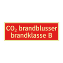 CO₂ brandblusser brandklasse B