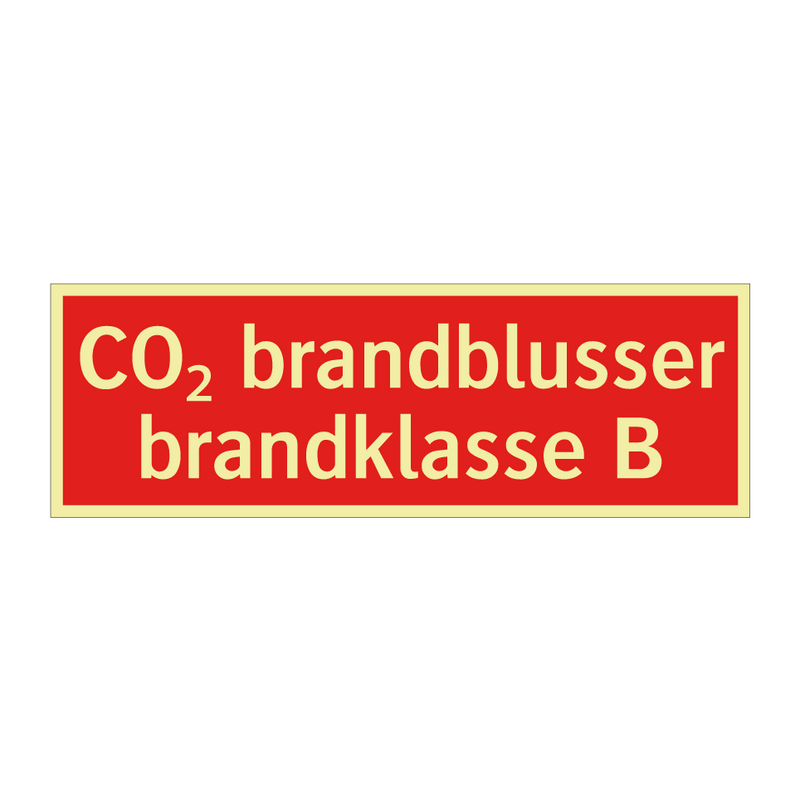 CO₂ brandblusser brandklasse B