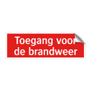 Toegang voor de brandweer