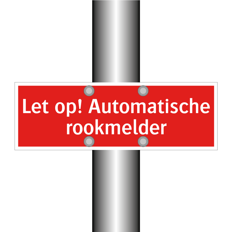 Let op! Automatische rookmelder