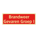 Brandweer Gevaren Groep I