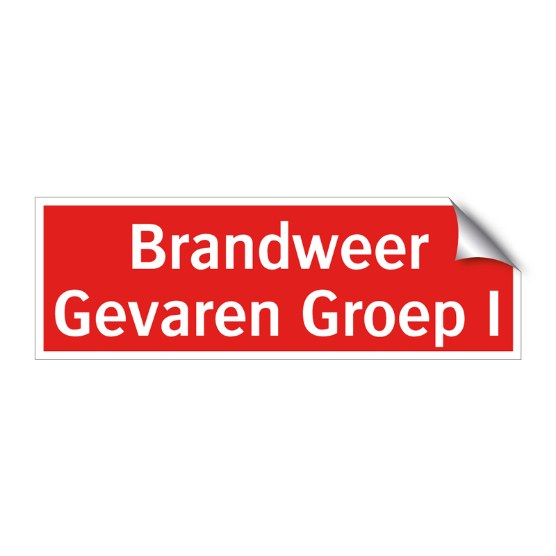 Brandweer Gevaren Groep I