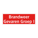 Brandweer Gevaren Groep I