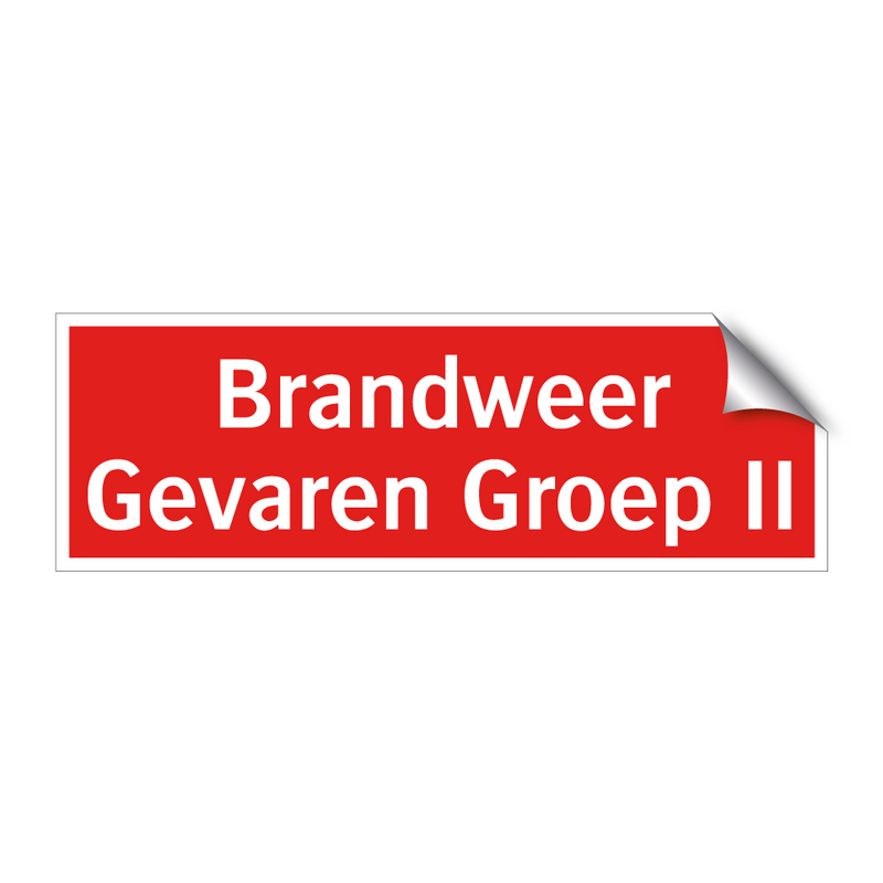 Brandweer Gevaren Groep II