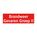Brandweer Gevaren Groep II