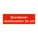 Brandweer routekaarten 2e set