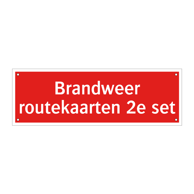 Brandweer routekaarten 2e set