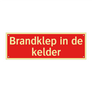 Brandklep in de kelder