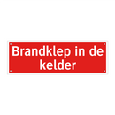 Brandklep in de kelder