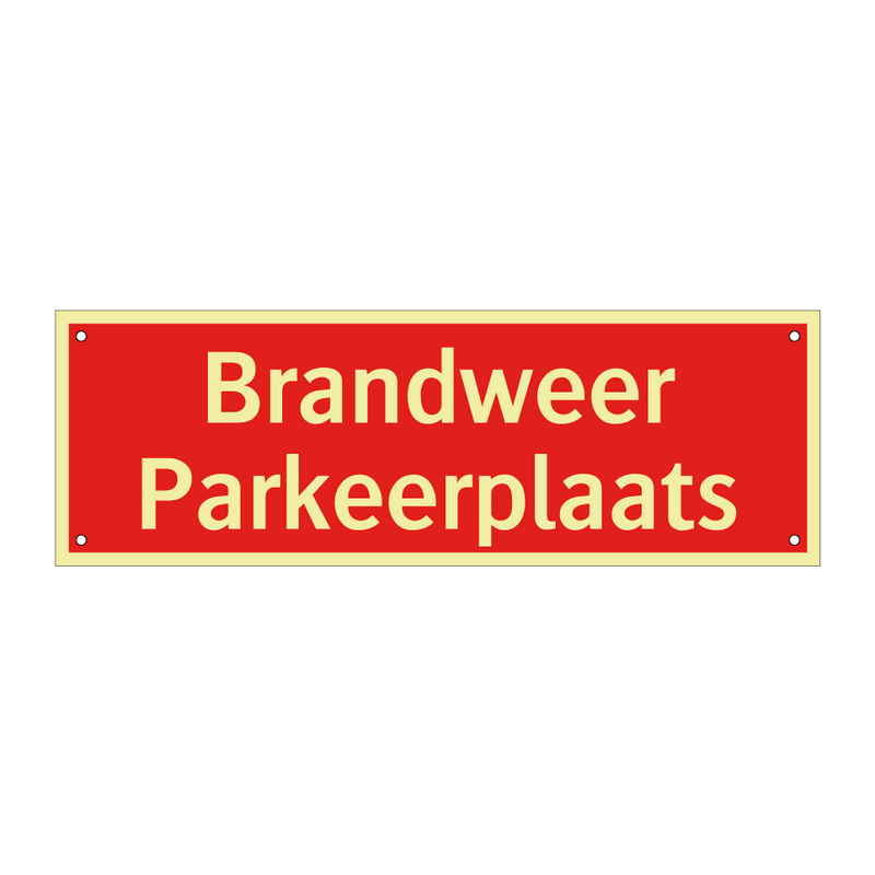Brandweer Parkeerplaats