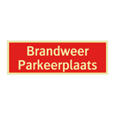 Brandweer Parkeerplaats