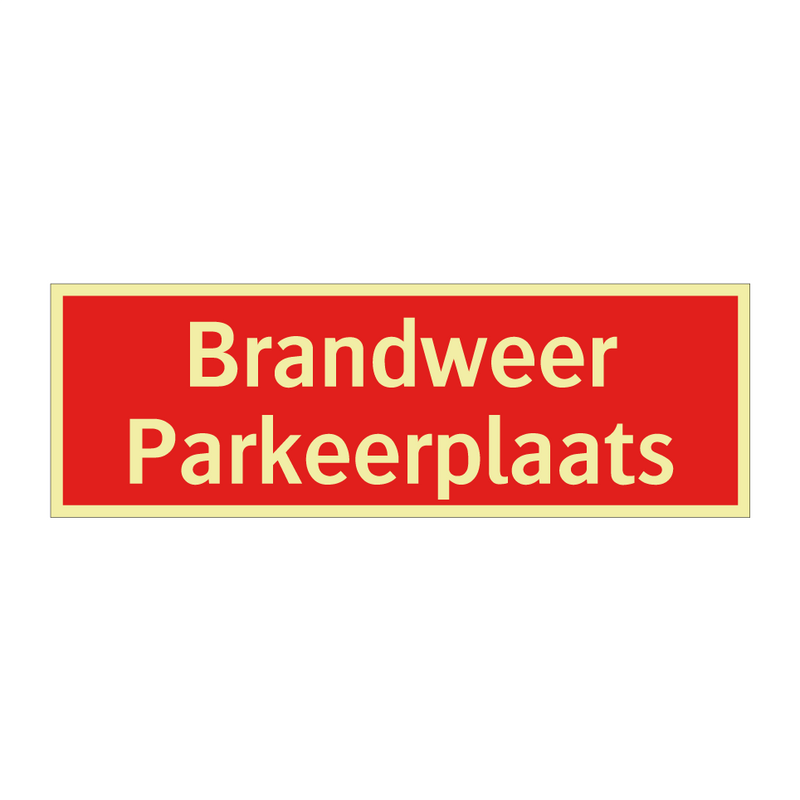 Brandweer Parkeerplaats