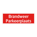 Brandweer Parkeerplaats