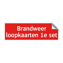 Brandweer loopkaarten 1e set