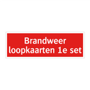 Brandweer loopkaarten 1e set