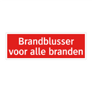 Brandblusser voor alle branden
