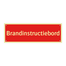 Brandinstructiebord